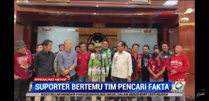 Temui Tim Pencari Fakta, Suporter Minta Investigasi Dilakukan Objektif