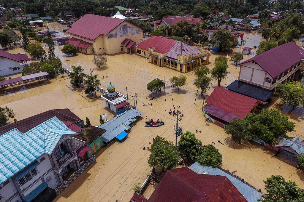 Penampakan Banjir Yang Melanda Wilayah Aceh Utara