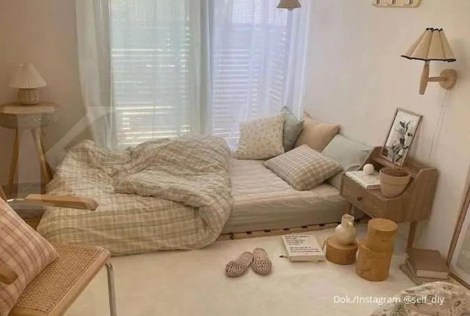 Kamar bergaya Korea (Foto: @Self_diy)