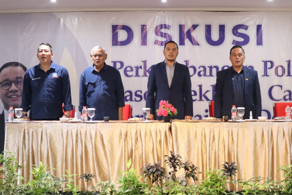 Diskusi bertema 'Perkembangan Politik Terkini Pasca Deklarasi Capres' yang digelar DPW NasDem DIY di Hotel Merapi Merbabu, Sleman, Minggu, 9 Oktober 2022. Foto: istImewa