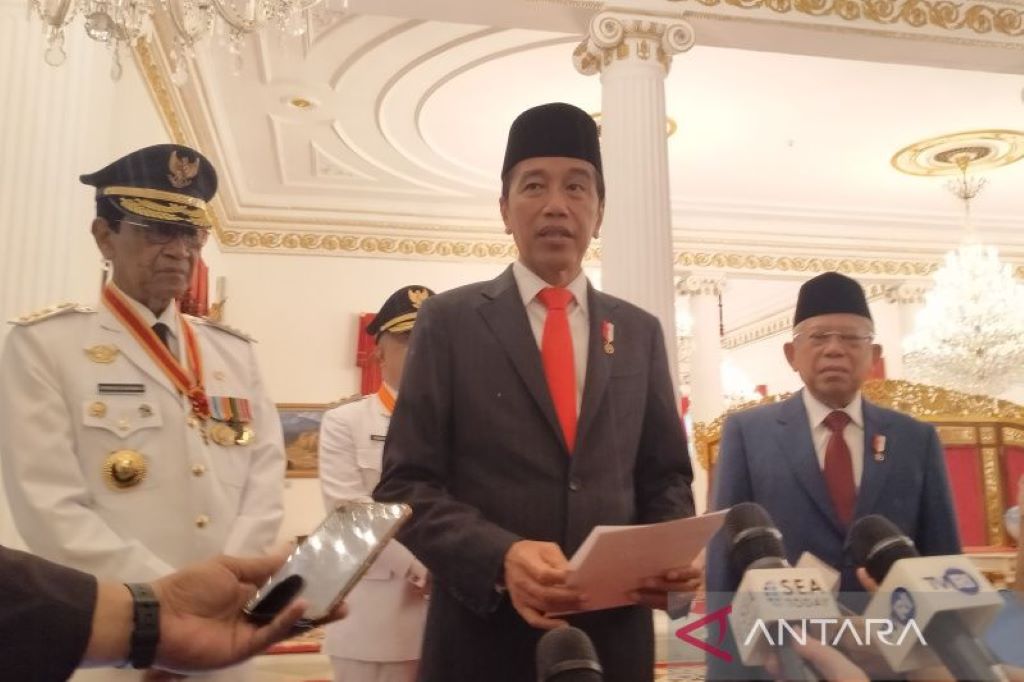 Presiden Joko Widodo ditemui di Istana Negara. Foto: ANTARA/Gilang Galiartha