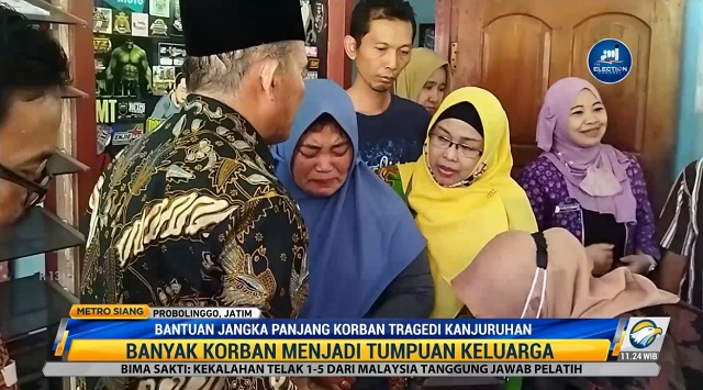 Menko PMK Janji Beri Bansos Jangka Panjang untuk Keluarga Korban Tragedi Kanjuruhan