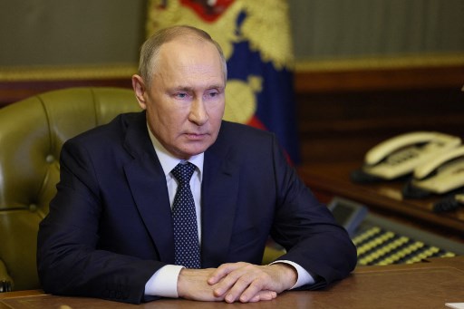 Presiden Rusia Vladimir Putin. Foto: AFP