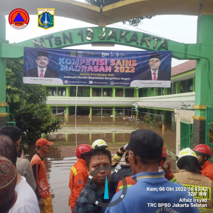 BNPB: Tembok MTSN 19 Jakarta Roboh karena Tidak Mampu Menahan Beban Air