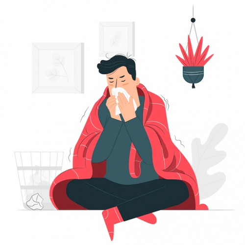 Sakit tenggorokan, pilek, batuk, kelelahan, dan nyeri tubuh adalah beberapa gejala flu. (Foto: Ilustrasi. Dok. Freepik.com)