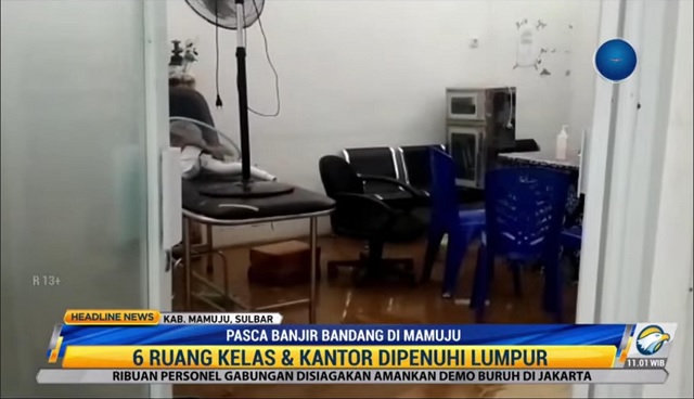 Banjir Bandang Terjang Kabupaten Mamuju, Aktivitas di Sekolah dan Puskesmas Terganggu
