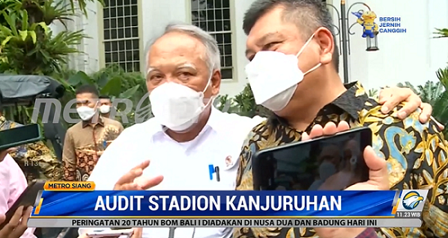 Menteri PUPR Terjunkan KKBG untuk Audit Stadion Kanjuruhan