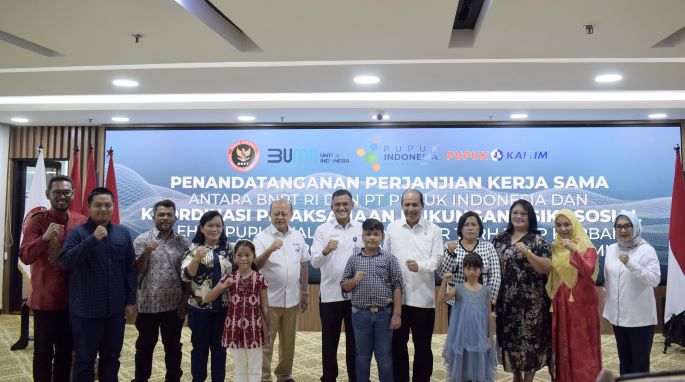 Pupuk Kaltim Beri Bantuan Dana Pendidikan untuk Korban Terorisme