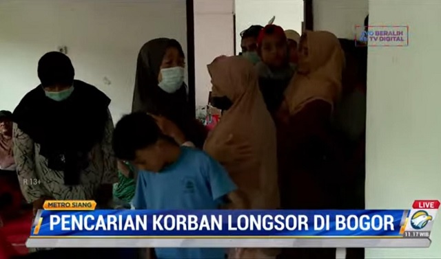 8 Warga Bogor Tertimbun Longsor, 5 Dievakuasi 1 Meninggal