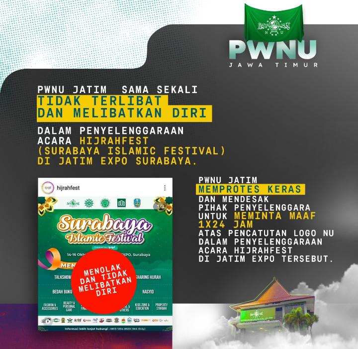 PWNU dan MUI Jatim Protes Penyelenggaraan Hijrahfest, Ini Alasannya