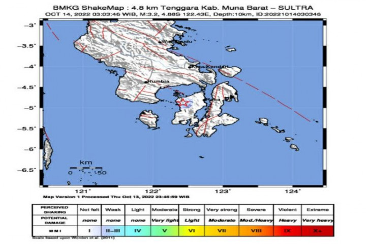 Aktivitas Sesar Lokal Picu Gempa Dangkal di Muna Barat Sultra