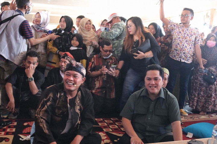 Wayangan Bareng Warga Jabar, Erick Disebut Peduli Budaya Sunda