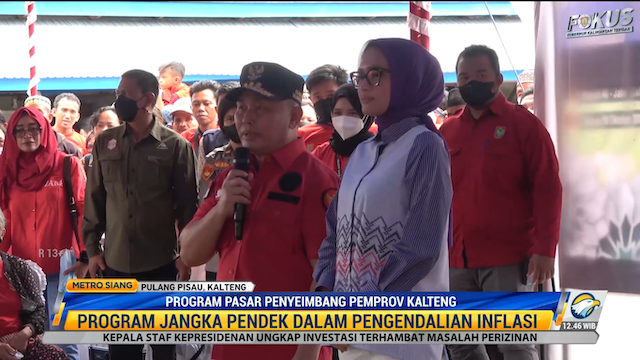 Kendalikan Inflasi, Pemprov Kalteng Gelar Pasar Penyeimbang dan Distribusikan BLT BBM