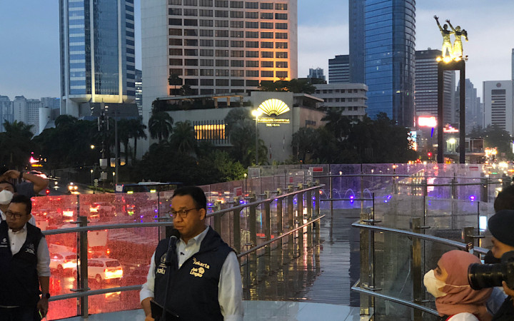 Sarat Keunikan, Anies Resmikan Revitalisasi Halte TransJakarta Bundaran HI