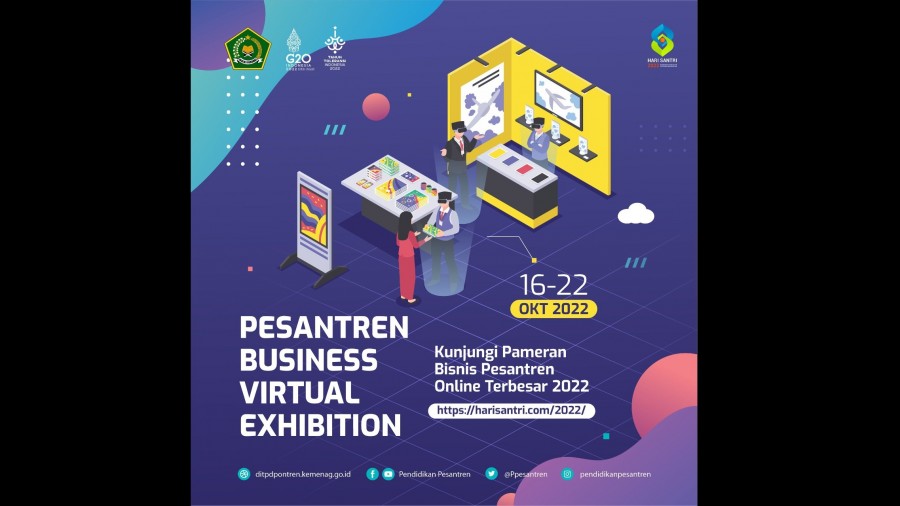 Pameran vortual bisnis pesantren. Foto: Dok. Kemenag