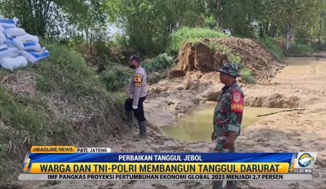 Tanggul Jebol, Permukiman di Pati Diterjang Banjir