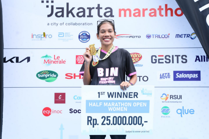 Pelari Nasional Odekta Naibaho turut Menjuarai Jakarta Marathon 2022