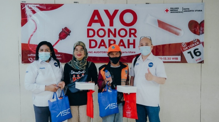 ASC dan PMI Jakut Gelar Donor Darah, Sahroni: Kami Hanya Fasilitasi Para Pahlawan Kemanusiaan