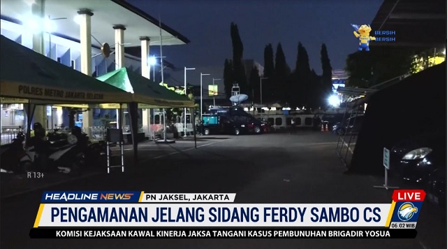 170 Polisi Kawal Persidangan Perdana Ferdy Sambo Cs