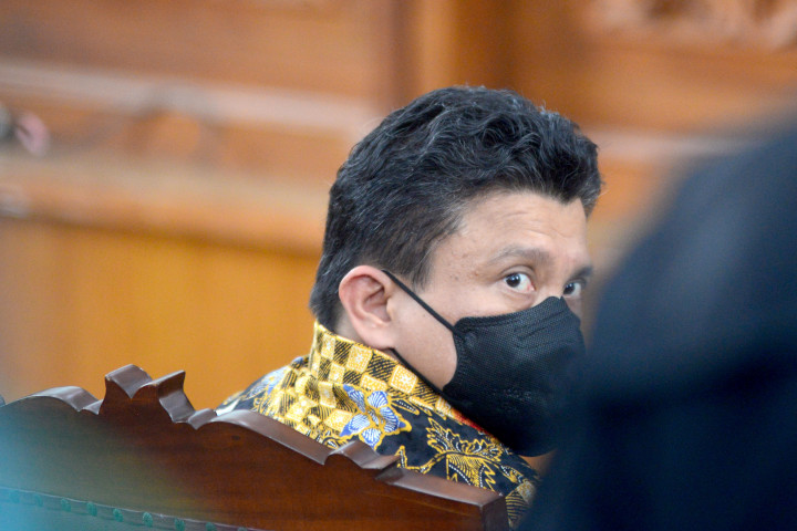 Ekspresi Ferdy Sambo Saat Jalani Sidang Dakwaan di PN Jaksel