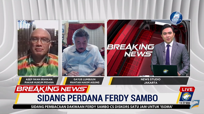 Tanggapan Mantan Hakim Agung Terhadap Dakwaan Ferdy Sambo