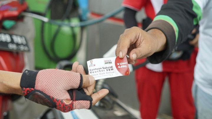 Ojol di Ciputat Dapat Bantuan BBM Murah