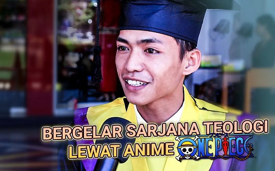 Teliti Relasi Antarmanusia di Anime One Piece, Mahasiswa UKI Toraja Ini Berhasil Jadi Sarjana