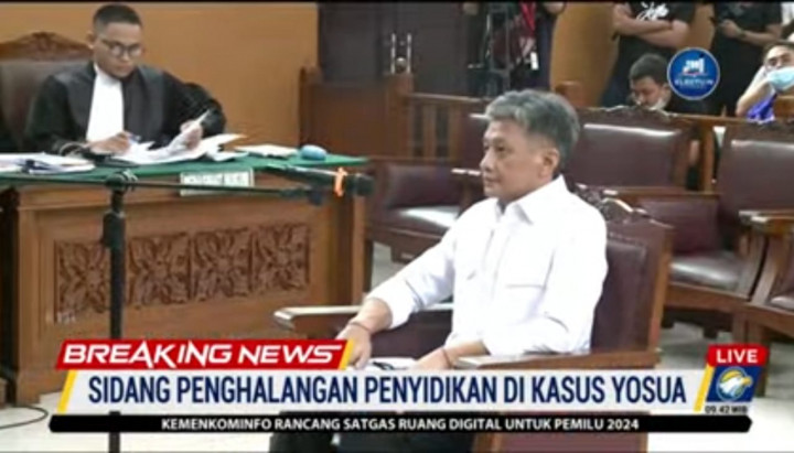 Hendra Kurniawan Diperintah Ferdy Sambo Musnahkan CCTV