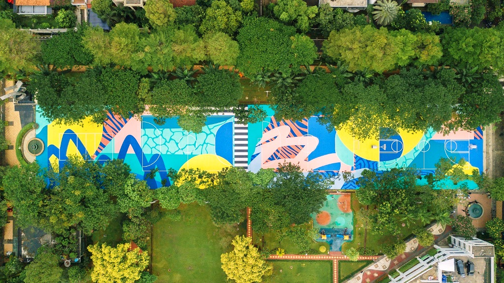 Wajah Lapangan Taman Menteng dari udara. (Foto: Vox Populi Publicists)