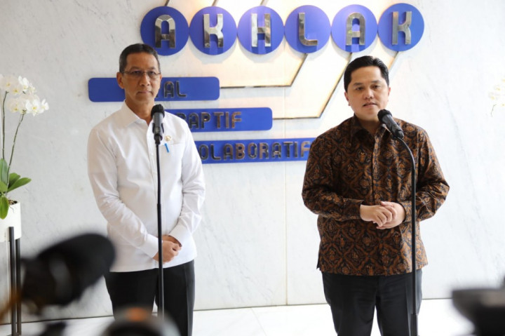 Jakarta Acting Governor, SOEs Minister Discuss Public Transportation