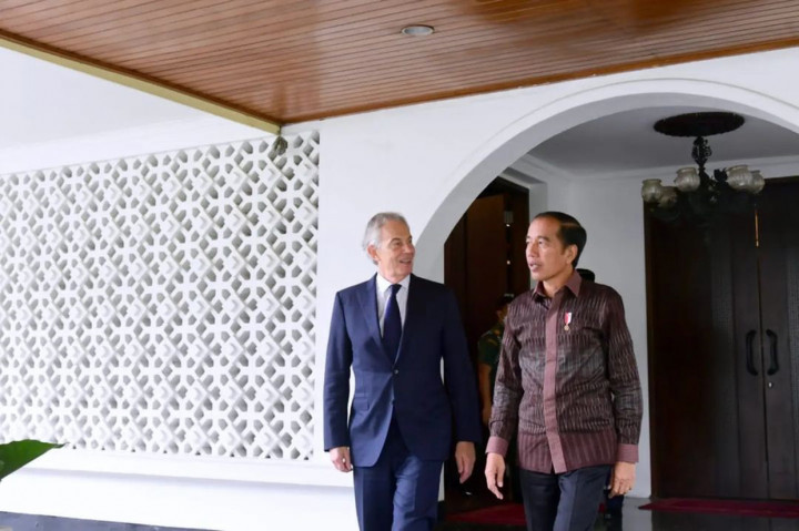 Bertemu Tony Blair di Istana, Jokowi Minta IKN Dipromosikan ke Dunia
