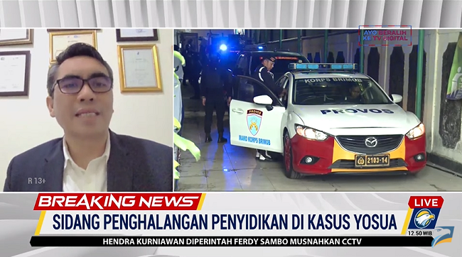Pendapat Pakar Terkait Sidang Agus Nurpatria, Terdakwa Pengrusakan CCTV Kasus Sambo Pendapat Pakar Terkait Sidang Agus Nurpatria, Terdakwa Pengrusakan CCTV Kasus Sambo