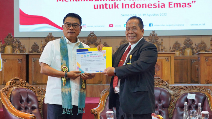 Berkontribusi pada Pembangunan Bangsa, Unnes Akan Anugerahi Gelar Doktor Kehormatan pada Moeldoko