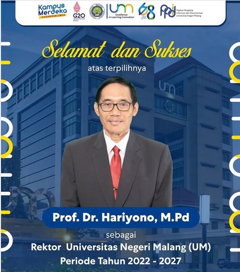 Selamat! Hariyono Terpilih Sebagai Rektor UM Periode 2022-2027