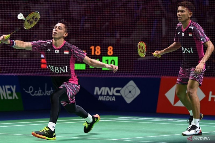 Fajar/Rian Mulus ke Perempat Final Denmark Open 2022