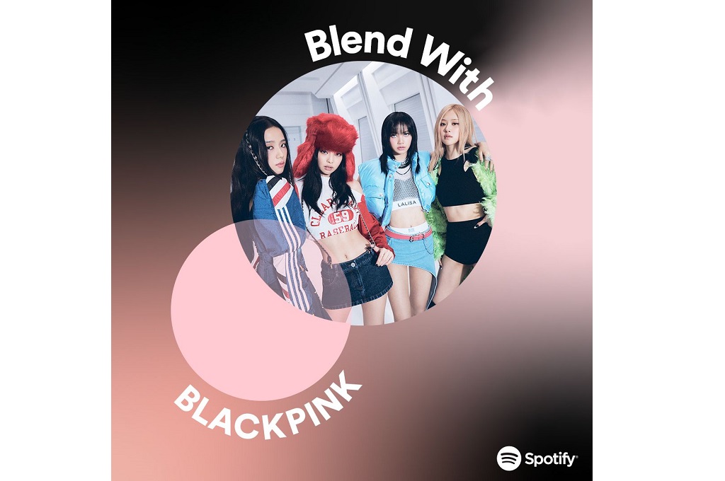 Spotify mengumumkan kehadiran fitur blend berkolaborasi dengan Blackpink.