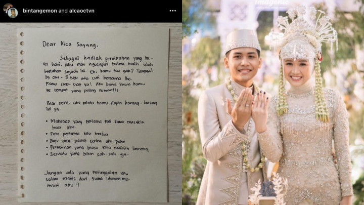 Tulis Surat Romantis untuk Alca, Bintang Emon Trending di Twitter dan Disebut Sebagai Suami Idaman