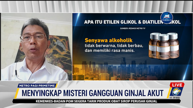 Pakar ITB: Senyawa Etilen Glikol dalam Obat Berasal dari Cemaran Zat Kimia