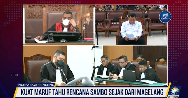 Alasan Kuat Ma'ruf Siapkan Pisau di Tas saat Brigadir J Dieksekusi Mati