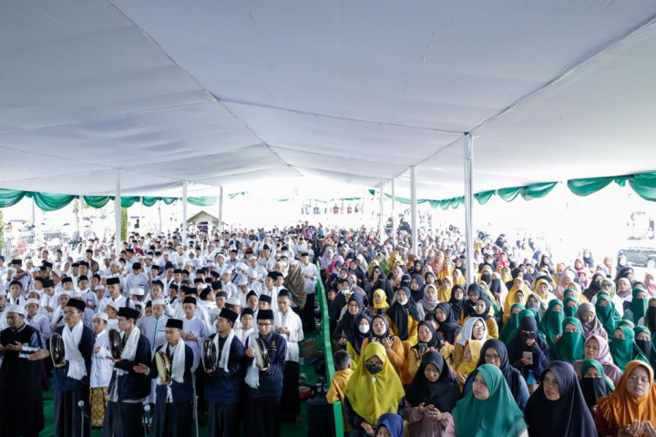 Ribuan Santri di Kabupaten Bandung Dukung Ganjar Maju Pilpres
