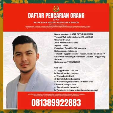 Adik Irwansyah jadi Buron Kejaksaan Bogor