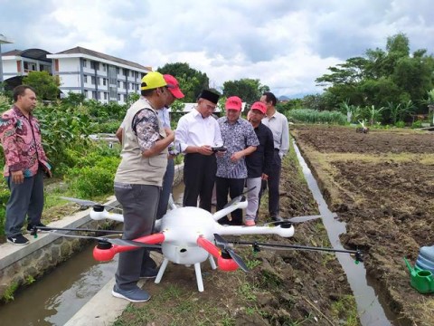 Ilustrasi penggunaan teknologi pertanian - - Foto: Medcom/ Daviq Umar Al Faruq.