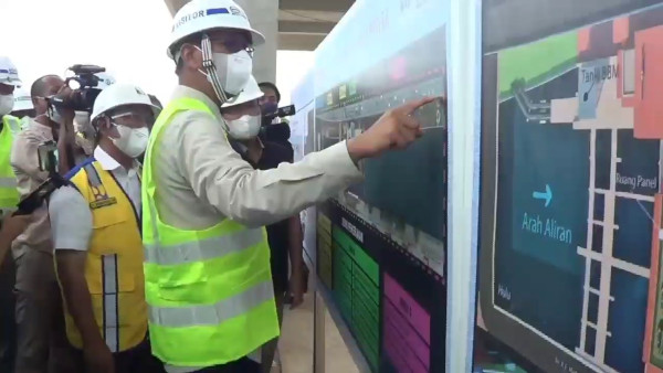 Tinjau Proyek Stasiun Pompa Ancol Sentiong, Heru Budi Ingin Oktober 2023 Sudah Difungsikan