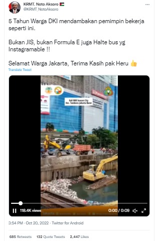 [Cek Fakta] Benarkah Era Anies Baswedan tak Ada Pengambilan Sampah di Kali? Ini Faktanya