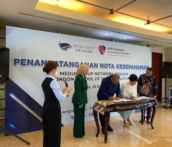 Bangun SDM Unggul, Media Group Network dan LSPR Teken Nota Kesepahaman