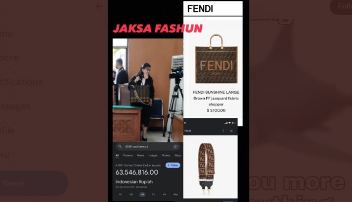 Tas Fendi Jaksa di Sidang Sambo Viral, Kejagung: KW Buatan Sidoarjo