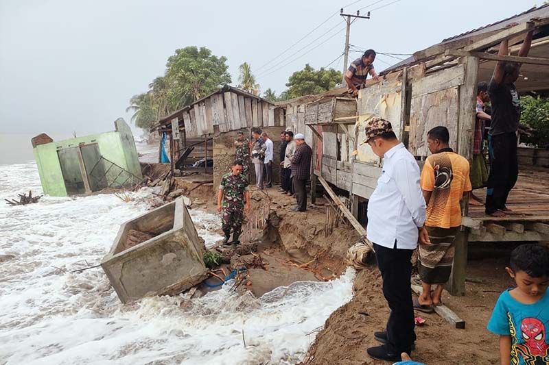 Puluhan Rumah di Aceh Utara Rusak Berat Tersapu Abrasi