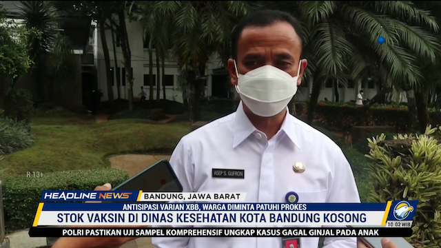 Antisipasi Varian XBB, Satgas Covid-19 Kota Bandung Imbau Masyarakat Waspada