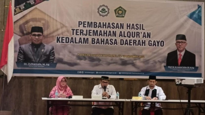 Proses Terjemahan Al-Qur'an Dalam Bahasa Gayo Rampung Dikerjakan
