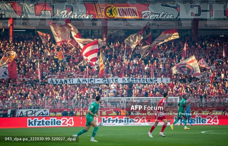 Suasana pertandingan Union Berlin vs Borussia Monchengladbach (AFP/Andreas Gora)